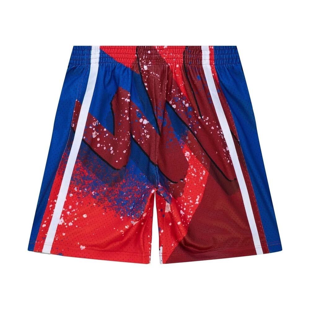 Mitchell & Ness NBA 76ers 1996 Hyper Hoops Swingman Shorts Red Scarlet Men’s L - Picture 9 of 13